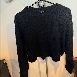 Black Velvet Heart Sweater Size Small
